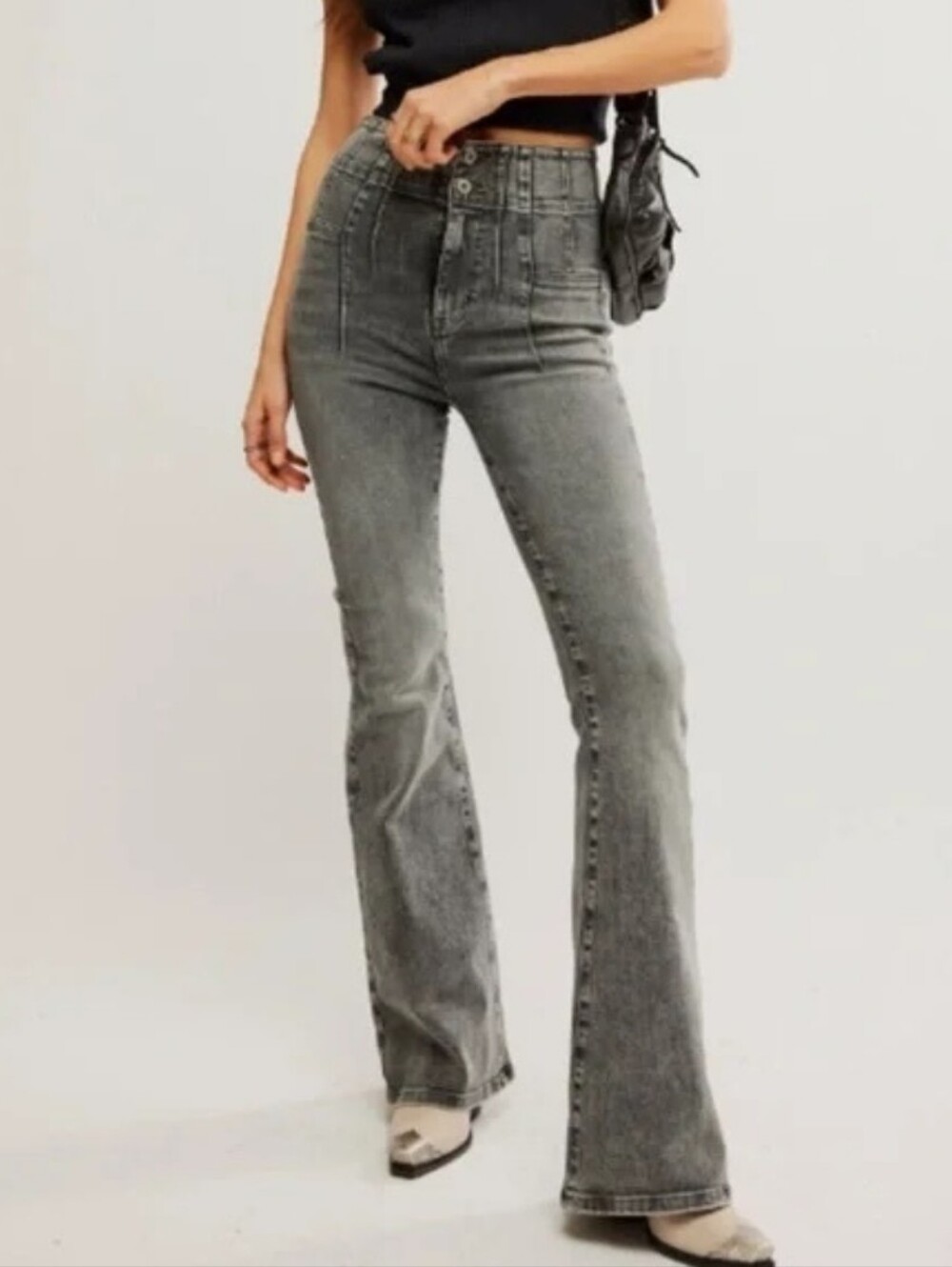 Free People x We The Free Jayde Flare Jeans grey size 29